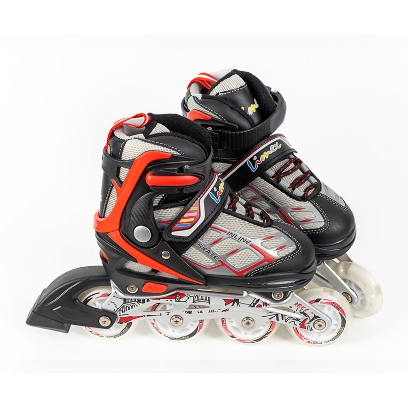 Ролери черно/червено/сиво №38-41