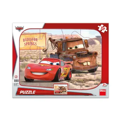 ПЪЗЕЛ CARS: LIGHTNING & MATER 12 ЧАСТИ В РАМКА НА КАРТОН