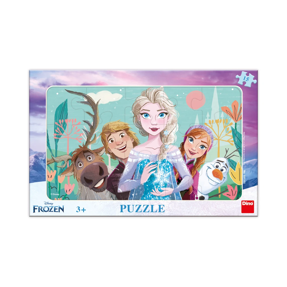ПЪЗЕЛ FROZEN FAMILY15 ЧАСТИ В РАМКА НА КАРТОН