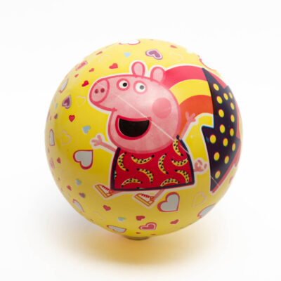 ГУМЕНА ТОПКА С ДВЕ ЛИЦА 230 ММ - PEPPA PIG JOHN