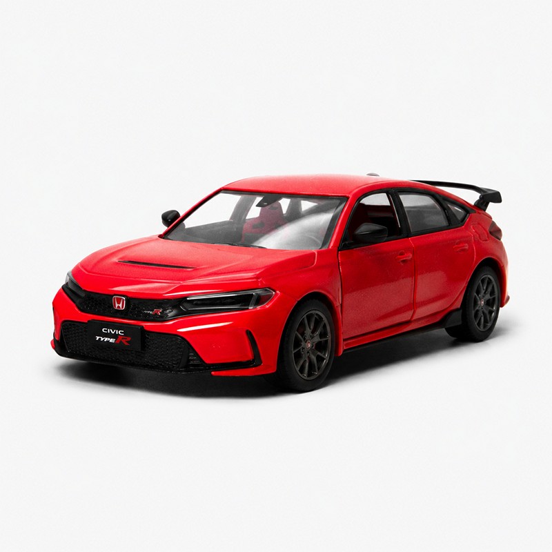 Метална количка 5" 2024 Honda Civic Type R с цвят Син|Сив|Червен|Жълт и код на продукта: 52109