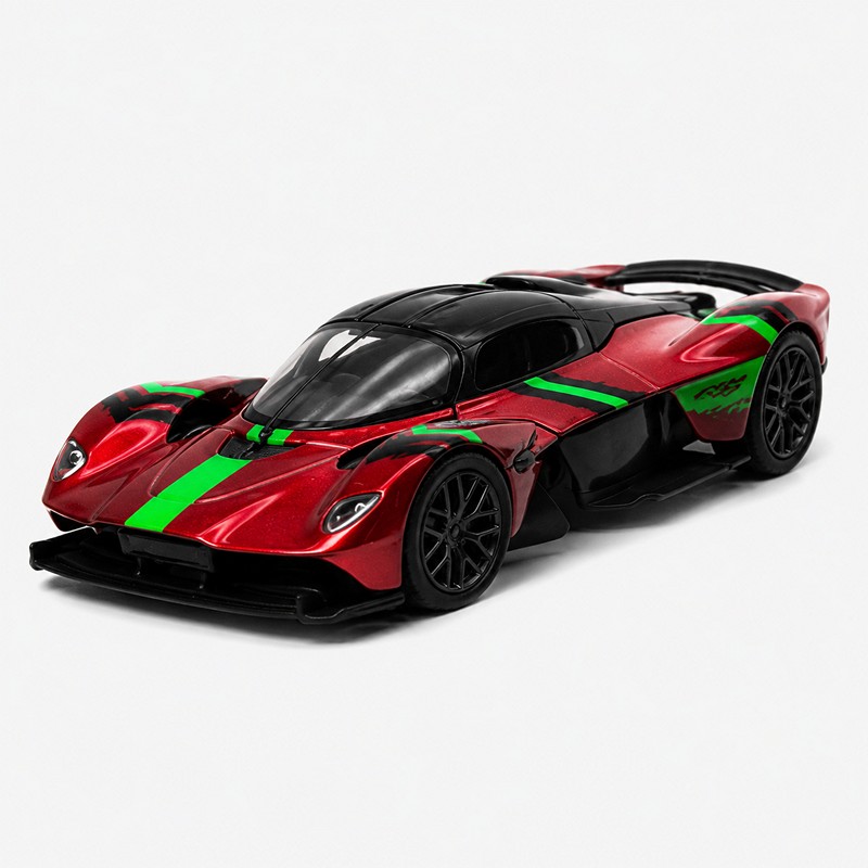 Метална количка 5" Aston Martin Valkyrie (Livery Edition) с цвят Син|Зелен|Червен|Жълт и код на продукта: 52145